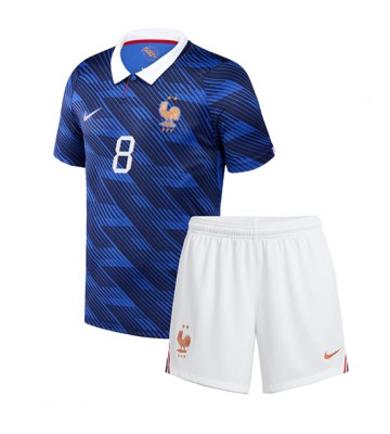 Frankrig Aurelien Tchouameni #8 Hjemmebanetrøje Børn VM 2026 Kortærmet (+ Korte bukser)